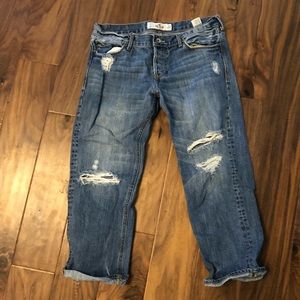 Hollister Destroyed Boyfriend Jeans
